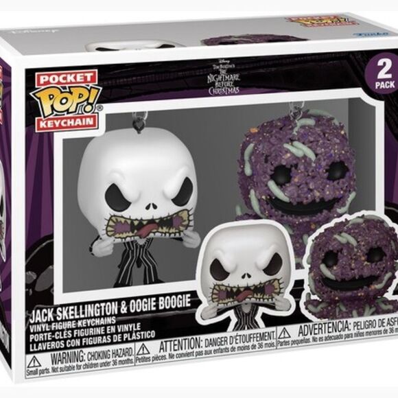 Funko Accessories - Funko Pocket Pop! Keychain Set - NBC Jack & Oogie